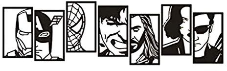 Superheld Wandtattoo Avengers Design Wandbild Hero Iron Man Spiderman Wandaufkleber Thor Hulk Vinyl Jungen Room Decor 114X28 Cm