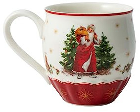 Villeroy & Boch - Annual Christmas Edition 2020 Tazza dell’Anno, Ampia Tazza Natalizia, con Marchio Dorato sul Fondo, Porcellana Premium, 530 ml
