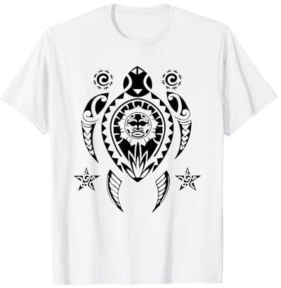 Maori Polynésian Tortue Tatouage Scuba Diving Plongée T-Shirt