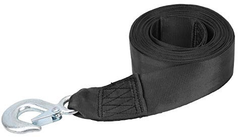 Sangle de treuil de Bateau de sécurité avec Crochet, Sangle de treuil de Bateau Professionnel en Polyester de Remplacement, pour remorquage de remorques de Bateaux Wave Runner