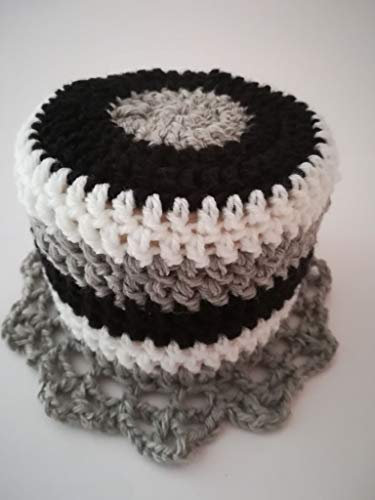 Klohut, schwarz weiß grau Klohüte Klopapierhut Klopapierhüte Toilettenpapierhut Toilettenpapierhüte