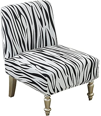 CHNSHOME Stuhlbezug ohne Armlehnen Sesselbezug Stretch Stuhlschonbezüge ohne Armlehnen Stuhlschutz tuhlhussen Abnehmbare waschbare Couchbezüge Möbelschutz Zebra