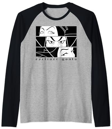 Disney Villains Eyeliner Goals Group Panels Raglan