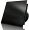 DOSPEL VERONI GLASS Badlüfter 100mm Schwarz mit Timer - Ultra Leiser Wandmontage Abluftventilator mit Feuchtigkeitssensor, Energieeffizienter Ventilator für Badezimmer und WC, 230V