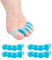 Gel Toe Separators, Stretchers Spacers, Bunion Correctors, Hammer Corrector, Used for Manicure, Relaxing Toes, Spacer Running/Yoga/Pedicure Women and Men. 2 Pair, Blue, 4 Count (Pack of 1)