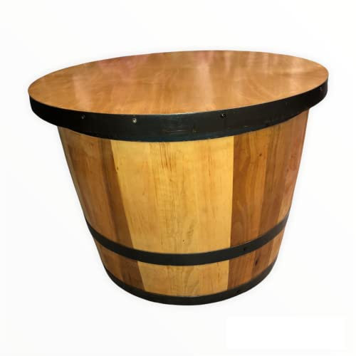 Unikat handgefertigt aus Holzfass Couchtisch Kaffeetisch Couchtisch Retro. Im Tisch viel Stauraum befindet. Beistelltisch Wohnzimmertisch - Fass Bar (wenge)