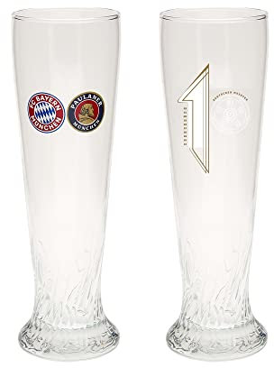 FC Bayern München 2er Set Weißbierglas - Deutscher Meister - Serienmeister Glas FCB