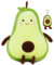 FSRONGXI 2Pcs Avocado Kissen 40cm, Kuscheltier mit Keychian, Stofftiere für Kinder, Weiches Umarmungskissen - Geschenk für Jungen und Mädchen
