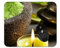 YENDOSTEEN Original-Mauspad, Spa-Mauspad mit Kerzenflammensteinen, Rutschfester Gummibasis, 220 x 180 x 3 mm