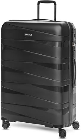REDOLZ Hartschalen Check-in Koffer | Großer XL Trolley 50 x 30 x 76 cm aus leichtem Polypropylen Material | 4 Doppelrollen & TSA (Essentials 10)