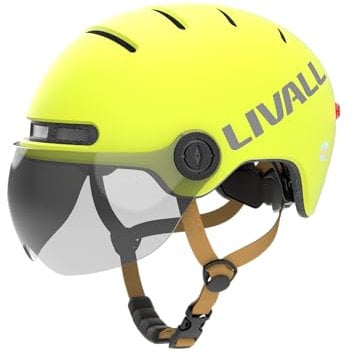 LIVAL L23_Smarter City-Helm mit Visier in gelb_L_58-62 cm