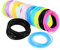 LIFKOME 150 Stück Silikonarmband Leuchtende 80er Armbänder Haargummis Aus Silikon Bunte Neonarmbänder Partyarmbänder 80er Jelly Glow-armbänder Fräulein Kieselgel Gelee Spielzeug