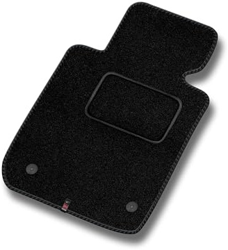 MOTOS Velours Standard Fahrermatte 1-teilig passend für Volkswagen Passat B8 2014-2023 - Standard, Gewebt, Schwarz Fahrerseite - Erleben Sie neuen Fahrkomfort mit einem Velours-Fahrermatte passend für