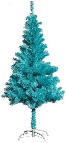 Mojawo Künstlicher Tannenbaum Weihnachtsbaum 60/150/180 cm Christbaum inkl Ständer Türkis, Größen:180cm