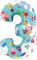 Toyland® Folienballon Peppa Wutz, George & Friends, 66 cm – Kinder-Party-Luftballons – Nummer 1–6 erhältlich