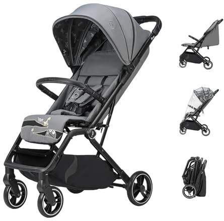 Osann Boogy 2 Kinderwagen Buggy mit Liegefunktion ab Geburt bis 22 kg - Reisebuggy inklusive Regenverdeck, Einhand-Faltmechanismus, UPF 50+ Sonnenschutz - Monster