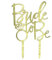 Oblique Unique® Torten Kuchen Topper Aufsatz Bride to Be in Gold für Hochzeit JGA Junggesellinnenabschied Deko - Muffin Cupcake Dekoration