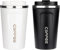 Kinberry Travel Mugs - 380ml with Leakproof Lid Reusable Coffee Cups 2PCS Insulated Coffee Cup Travel Car Coffee Cup Stainless Steel Thermal Mug for Hot and Cold Coffee Water and Tea
