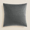 ROOM99 Feel 45 x 45 cm Zierkissenbezüg Kissenbezüg Kissenhüll Dekorative Dekokissen Wurfkissenbezug Deko Aesthetic Modern Schlafzimmer Wohnzimmer Velvet Samt Dunkelgrau,1 Stück