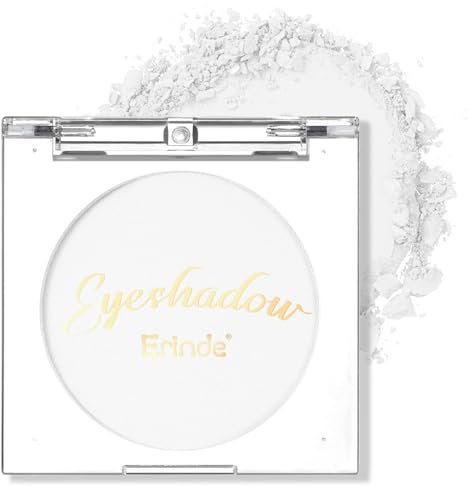 Erinde Single White Lidschatten Palette, Nudetöne Matte Eyeshadow Palette, Wasserfest Pressed Powder Lidschattenpalette, High Pigmented & Long Lasting Basic Shade Eye Makeup