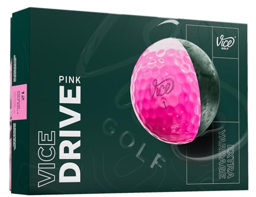 Vice Drive Golfbälle (Modell 2025) (Rosa)
