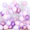 Ousuga Ballons Rose et Violet, 30 Pièces 12 Pouces Métallique Chrome Rose Violet Confettis Latex Hélium Ballon pour Filles Enfant Fête Anniversaire Baby Shower Mariage Nuptiale Douche Baptême Décor
