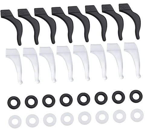Didiseaon 32 Pezzi Antiscivolo Per Occhiali Per Aste In Silicone Manicotti Per Le Gambe Degli Occhiali Manicotti Per Punte Per Occhiali Coprigambe Per Occhiali Manicotti