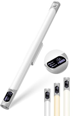 GOODEA Unterbauleuchte Küche LED, 2200mAh Akku Schranklicht mit Bewegungsmelder, 36cm USB Dimmbar Schrankbeleuchtung Kabellos mit Aufladbar für Schränke, Kleiderschrank, Schreibtische [1-Stück]