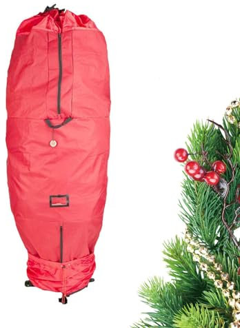 GkgWuxf Christmas Tree Storage Bag Upright - Big Bag for Christmas Tree Storage,Upright Christmas Tree Storage Bag Tree Covers, Waterproof Dustproof Organizer Bag for 8ft Trees