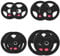 Gallant 100kg Weight Plates Set, 2 Inch Olympic Weight Plates, Rubber Coated Cast Iron with Tri Grip for Olympic Barbell Weights, (20kgx2 +15kgx2 +10kgx2 +5kgx2 = 100KG Set) Home Gym Strength Training
