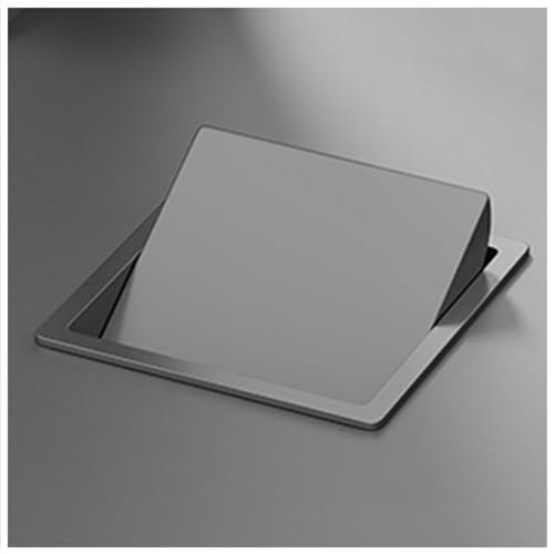 Undercounter Trash Compactor Built in Garbage Chute Kitchen Cabinet Inserted Trash Bin Waste Basket Swing Lid Stainless Steel Trash Can Waste Container for Bathroom Hotel Restaurant.