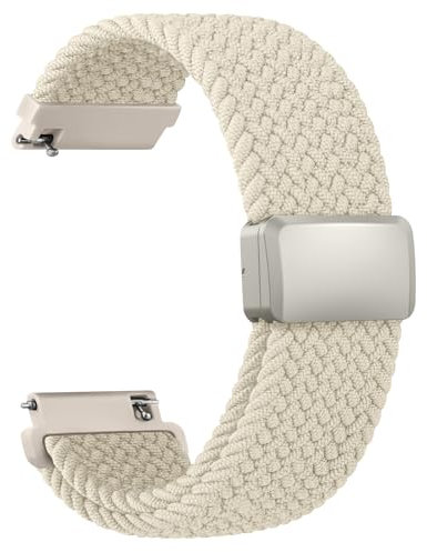 Vancle Nylon 20mm Uhrenarmband Damen Herren, Smartwatch Armband 20mm Sport Gewebtes Ersatzarmbänder mit Einstellbar Magnetverschluss und Schnellverschluss Armbänder für Damen Herren