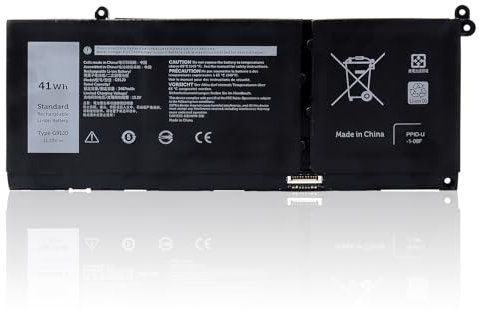 JIMACRO 11.25V 41Wh 3467mAh G91J0 Battery Compatible with Dell Inspiron 13 5310 5320 5330 Series, 14 5410 5415 5418 5420 5425 5430 5435 Series,15 3510 3511 3515 3520 3525 3530 3535
