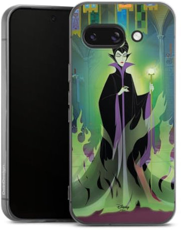 Silikon Hülle kompatibel mit Google Pixel 9 a Case transparent Handyhülle Maleficent Dornröschen Disney