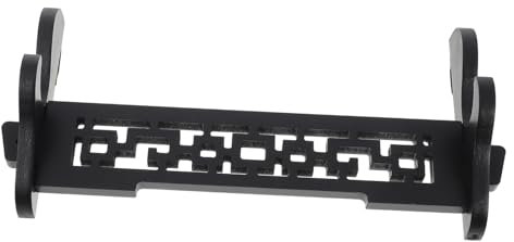 KICHOUSE Wandhalterung Für Flöten Und Schwerter Aus Holz Klassische Dekoration Für Zuhause Stabil Und Langlebig Für Wohnräume Spielzimmer Und Schlafzimmer