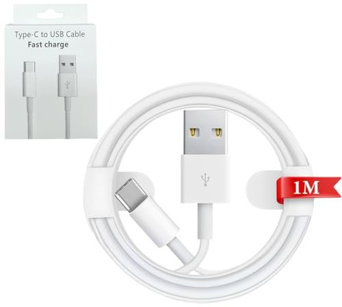 MAIXIANGGUOJI Car Carplay Cable Type C Charger Cord Fast Charging USB A to USB C Cable for iPhone 15/16 Pro/Pro Max/Plus & iPad Pro 13/12.9/11/Air (white, 1M)