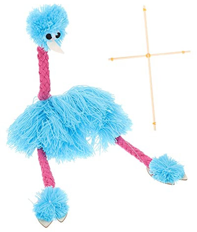 DECHOUS String Ostereich Handpuppe Interaktive Marionette Für Junge Mädchen Weiches Plüschspielzeug Fördert Kreativität Und Koordination Für Eltern-Junge Mädchen-interaktion Blau