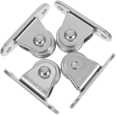 iplusmile 4stücke Kleine Leise Umlenkrolle Flaschenzug Riemenscheibe Für Materialhandhabung Bewegliche Kabelrolle Diy Deckenumlenkrolle Langlebige Diy-umlenkrolle