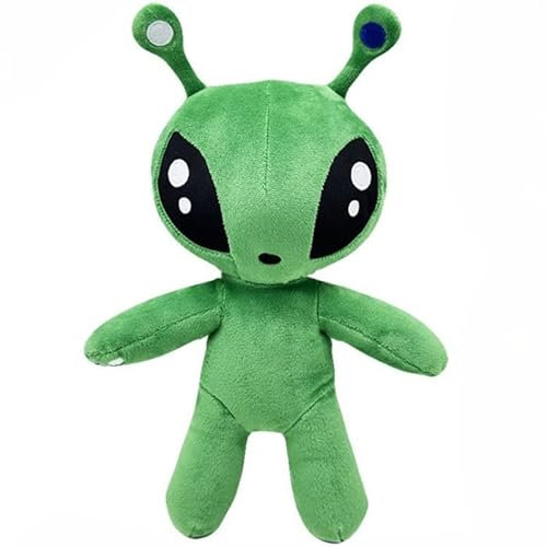 Alien Plüschtier, Grün, kurze Alien-Puppe stehend, 34 cm, handgefertigt, PVC, Anime-Figur, Sammlerfigur, Geschenk