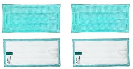 ZWFYJEWU 4 STÜCKE Mopp-Pads, Kompatibel for Vorwerk, Kompatibel for Kobold, SP520/SP530/MF520/MF530 Staubsauger Teile Waschbare Dampf Mopp Tücher