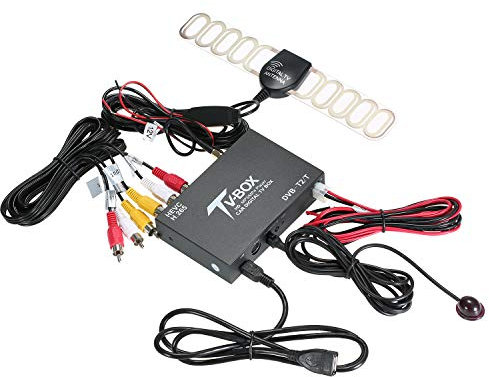 Black Iron DVB-T2 - Ricevitore TV per PC con televideo, supporto UHF/VHF, riproduzione multimediale, telecomando e cavi inclusi