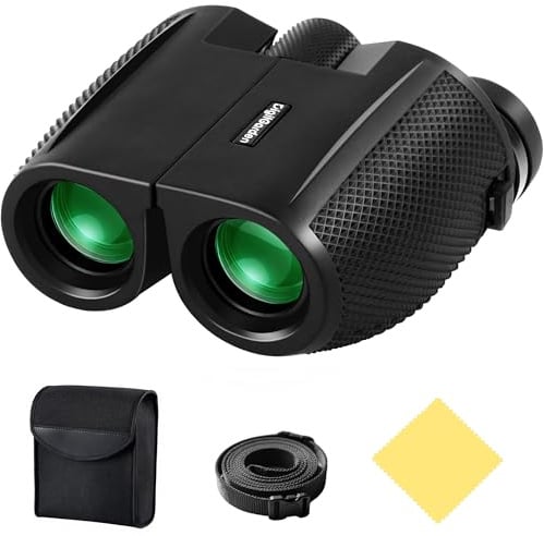 Digitgarden 12x25 Fernglas für Erwachsene und Kinder – Kompakt & Leicht, Faltbares Mini-Fernglas mit BAK4 Prisma und FMC Linsen, Ideal für Vogelbeobachtung, Konzerte, Reisen, Wandern, Outdoor, Sport