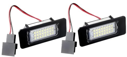 Vvhabpm LED Number Plate Light For VW For Golf Plus MK6/Variant 5D For Passat B6 Variant 5D License Plate Light Led Number Plate Holder Lamp No Error