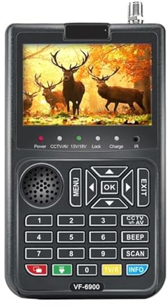 HD Digital Satellite Finder Combo 3.5”TFT Screen Live Video Program TV Receiver Easy to Locate(VF-6900 Pro CCTV)
