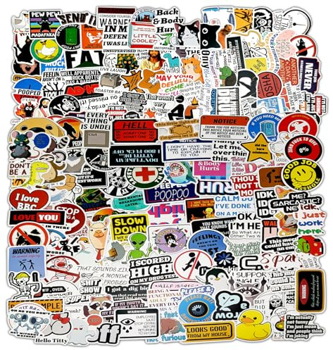 200 Stück Lustige Sticker, Graffiti Anime Sticker Set aus PVC, Mehrfarbig, geeignet für Scrapbooks und Tagebücher, Laptops, Handyhüllen, Koffer
