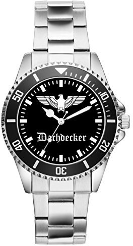 KIESENBERG Dachdecker Geschenk Artikel Idee Fan Uhr 20048