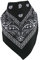 Harrys-Collection Unisex Bandana Bindetuch 100% Baumwolle (1 er 6 er oder 12 er Pack), Farbe:schwarz