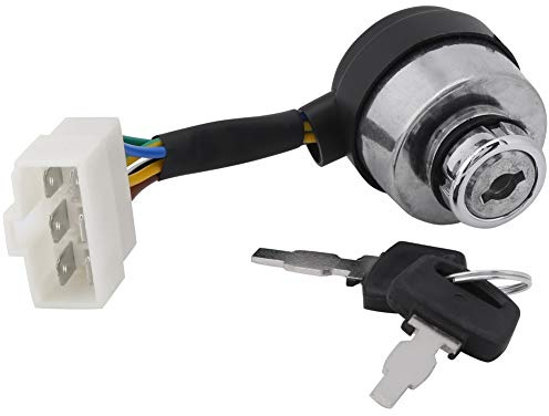 Aramox 6 Fil Interrupteur d'allumage de clés Serrure à Clé Interrupteur de Démarrage pour le générateur de gaz de 2.5-6.5KW 188F