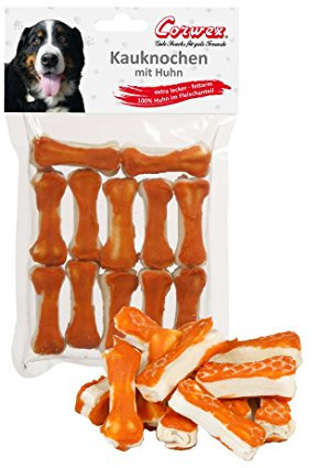 Corwex Hundesnack 12 x 5cm Kauknochen mit Huhn (5er Pack)