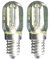QLEE Led E14 Led Ampoule Pour Réfrigérateur 1.5w T22 Micro-onde 240v 20w équivalent Lampes à Incandescence Pour Machine à Coudre à Micro-ondes Chandelier Lava Lampe De Bureau De Capot Lot De 2